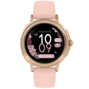 Γυναικείο ρολόι Reflex Active Smartwatch RA25-2176 με ροζ καουτσούκ λουράκι.