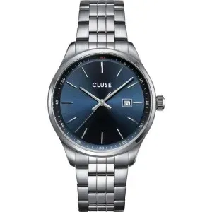 Ανδρικό ρολόι CLUSE CW20903 Antheor από ανοξείδωτο ατσάλι με μπλε καντράν και μπρασελέ.