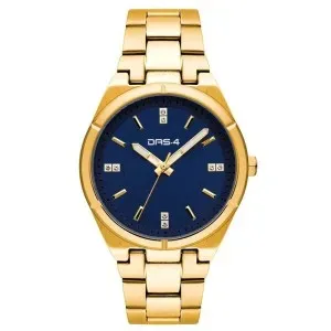 Γυναικείο ρολόι DAS.4 2031100241 από ανοξείδωτο ατσάλι με μπλε καντράν και χρυσό μπρασελέ.