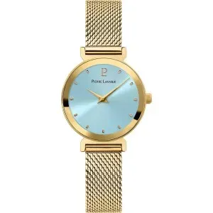 Γυναικείο ρολόι PIERRE LANNIER 035R562 Pure από ανοξείδωτο ατσάλι με γαλάζιο καντράν και μπρασελέ.