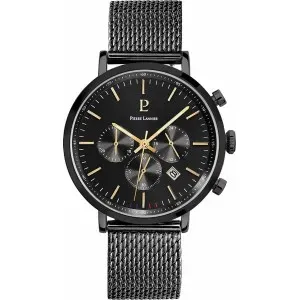 Ανδρικό ρολόι PIERRE LANNIER 222G439 Baron από ανοξείδωτο ατσάλι με μαύρο καντράν και μπρασελέ.