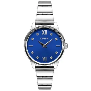Γυναικείο ρολόι DAS.4 2031100882 από ανοξείδωτο ατσάλι με μπλε καντράν και μπρασελέ.