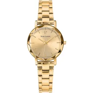 Γυνακείο ρολόι PIERRE LANNIER 012P542 Moultiples από ανοξείδωτο ατσάλι με χρυσό καντράν και χρυσό μπρασελέ.
