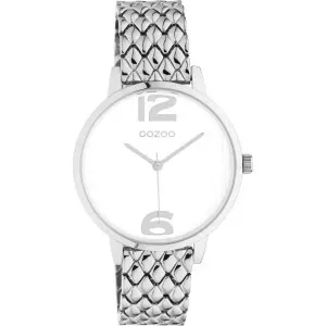 Γυναικείο OOZOO Timepieces C11020 με λευκό καντράν και μπρασελέ.