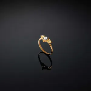 CHIARA FERRAGNI CUPIDO J19AVH080-No 10 Χρυσό Δαχτυλίδι Με Φτερωτή Καρδιά