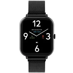 Ρολόι Reflex Active RA23-4076 Smartwatch με μαύρο μπρασελέ.