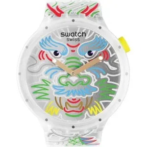 Ρολόι SWATCH Big Bold Dragon In Cloud Multicolor SB05Z102 Με Λουράκι Σιλικόνης