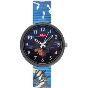 Παιδικό ρολόι LEE COOPER LC.K.3.699 με πολύχρωμο καντράν και μπλε υφασμάτινο λουράκι.