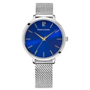 Γυναικείο ρολόι PIERRE LANNIER 034N661 CHOUQUETTE από ανοξείδωτο ατσάλι με μπλε καντράν και μπρασελέ.