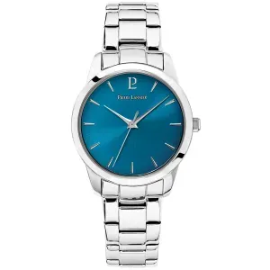 Γυναικείο ρολόι PIERRE LANNIER 066M661 ROXANE από ανοξείδωτο ατσάλι με μπλε καντράν και μπρασελέ.