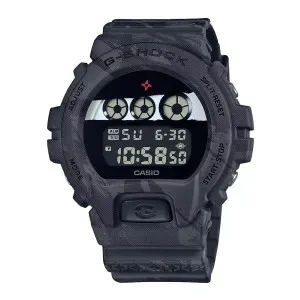 Ανδρικό Ρολόι CASIO G-Shock DW-6900NNJ-1ER με ψηφιακό καντράν και μαύρο καουτσούκ λουράκι.