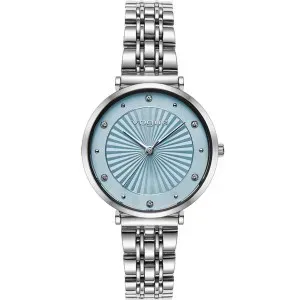 Γυναικείο ρολόι VOGUE 815388 New Bliss από ανοξείδωτο ατσάλι με γαλάζιο καντράν και ασημί μπρασελέ.