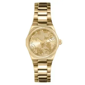 Γυναικείο ρολόι Olivia Burton 24000109 Mini Hexa από ανοξείδωτο ατσάλι με χρυσό καντράν και χρυσό μπρασελέ.