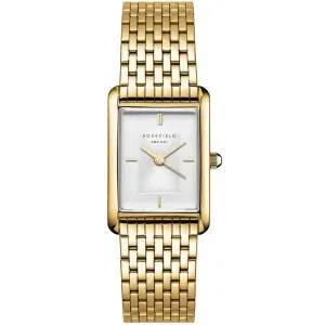 Γυναικείο ρολόι ROSEFIELD HWGSG-H01 Heirloom με λευκό καντράν και χρυσό μπρασελέ.
