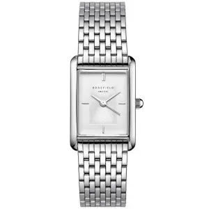 Γυναικείο ρολόι ROSEFIELD HWSSS-H02 Heirloom με λευκό καντράν και ασημί μπρασελέ.