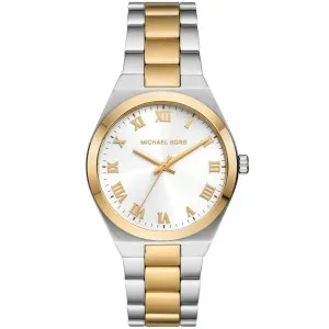 Γυναικείο ρολόι Michael Kors MK7464 Lennox από ανοξείδωτο ατσάλι με λευκό καντράν και ασημί-χρυσό μπρασελέ.