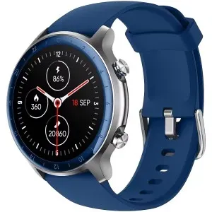 Ρολόι Smartwatch Smarty 2.0 SW031C με μπλε καουτσούκ λουράκι.