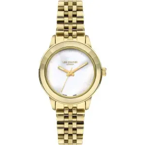 Γυναικείο ρολόι LEE COOPER LC07934.120 με φίλντισι καντράν και χρυσό μπρασελέ.
