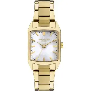 Γυναικείο ρολόι LEE COOPER LC07924.120 με φίλντισι καντράν και χρυσό μπρασελέ.