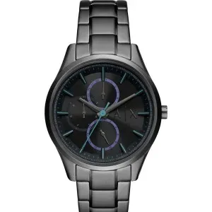 Ανδρικό ρολόι Armani Exchange AX1878 Dante από ανοξείδωτο ατσάλι με μαύρο καντράν και μπρασελέ.