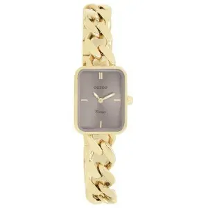 Γυνακείο ρολόι OOZOO C20363 Vintage με μπεζ καντράν και χρυσό μπρασελέ.