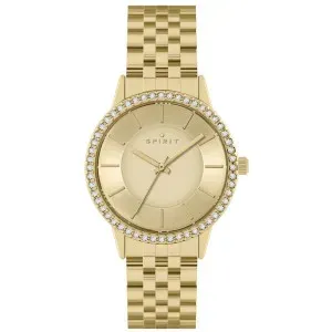 Γυναικείο ρολόι Spirit SP4023 με χρυσό καντράν και μπρασελέ.