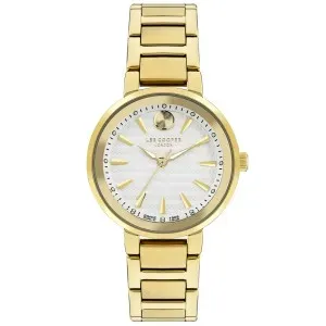 Γυναικείο ρολόι LEE COOPER LC07972.130 με ασημί καντράν και χρυσό μπρασελέ.
