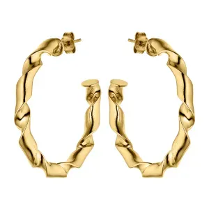 Γυναικεία σκουλαρίκια κρίκοι VOGUE 20176770201 από επιχρυσωμένο ασήμι 925 σε χρυσή επιμετάλλωση 18 καρατίων.