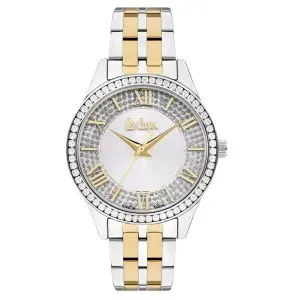 Γυναικείο ρολόι LEE COOPER LC07928.310 με ασημί καντράν και ασημί-χρυσό μπρασελέ.