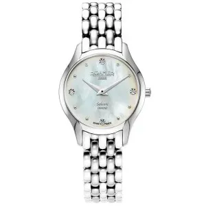 Γυναικείο ρολόι ROAMER 547857-41-25-50 Soleure Diamonds από ανοξείδωτο ατσάλι με φίλντισι καντράν και ασημί μπρασελέ.