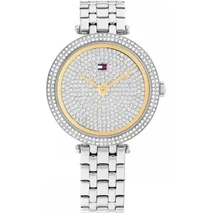 Γυναικείο ρολόι Tommy Hilfiger 1782722 από ανοξείδωτο ατσάλι με ασημί καντράν και μπρασελέ.