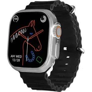 Ανδρικό ρολόι DAS 4 65041 SU09 Smartwatch με ψηφιακό καντράν και μαύρο καουτσούκ λουράκι.