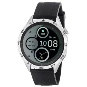 Ρολόι 3GUYS Smartwatch  3GW2903 με ψηφιακό καντράν και μαύρο καουτσούκ λουράκι.