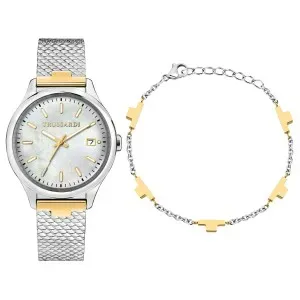 Γυναικείο ρολόι Trussardi R2453170503  City Life με λευκό φίλντισι καντράν και μπρασελέ.