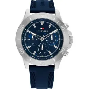 Ανδρικό Ρολόι TOMMY HILFIGER Sport 1792112 Με Μπλε Καουτσούκ Λουράκι