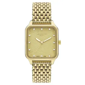 Γυναικείο ρολόι LEE COOPER LC07957.110 με χρυσό καντράν και χρυσό μπρασελέ.