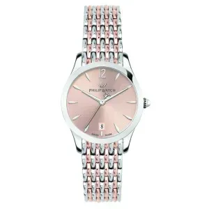 Γυναικείο ρολόι PHILIP WATCH R8253208520 GRACE από ανοξείδωτο ατσάλι με ροζ καντράν και μπρασελέ.