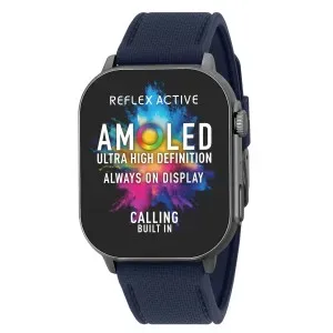 Ρολόι Reflex Active RA29-2182 Smartwatch με μπλε καουτσούκ λουράκι.