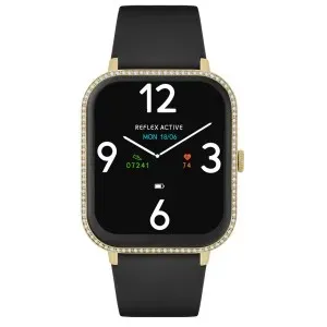 Γυναικεί ρολόι Reflex Active RA23-2194 Smartwatch με μαύρο καουτσούκ λουράκι.