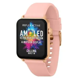 Γυναικείο Ρολόι Reflex Active Series 23 RA30-2188 Smartwatch με ροζ καουτσούκ λουράκι.