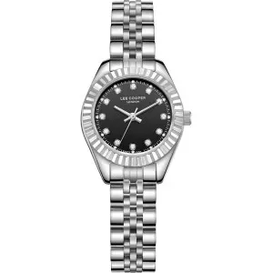 Γυναικείο ρολόι LEE COOPER LC07956.350 με μαύρο καντράν και μπρασελέ.