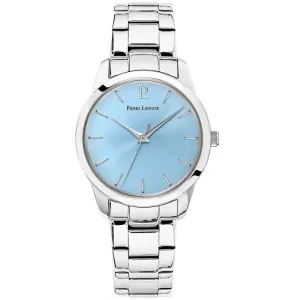 Γυναικείο ρολόι PIERRE LANNIER 069G661 Roxanne από ανοξείδωτο ατσάλι με γαλάζιο καντράν και ασημί μπρασελέ.
