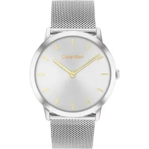 Γυναικείο ρολόι CALVIN KLEIN 25300001 Exceptional από ανοξείδωτο ατσάλι με ασημί καντράν και ασημί μπρασελέ.