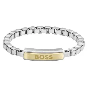 Ανδρικό βραχιόλι HUGO BOSS 1580597 από ανοξείδωτο ατσάλι.