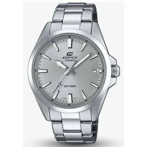 Ρολόι CASIO EFV-100D-8AVUEF Edifice από ανοξείδωτο ατσάλι με ασημί καντράν και μπρασελέ.