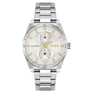 Γυναικείο ρολόι Hugo Boss 1540168 Fast For Her από ανοξείδωτο ατσάλι με ασημί καντράν και ασημί μπρασελέ.