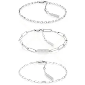 Γυναικείο σετ βραχιόλια Calvin Klein 35000434 Chain Set από ανοξείδωτο ατσάλι.