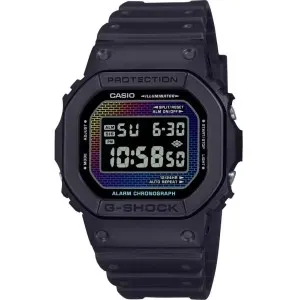 Ρολόι CASIO DW-5600RW-1ER G-Shock με ψηφιακό καντράν και μαύρο λουράκι βιολογικής προέλευσης.