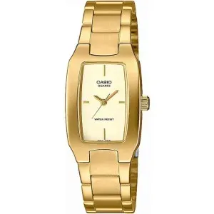 Γυναικείο ρολόι CASIO LTP-1165PN-9CEF Collection με χρυσό καντράν και χρυσό μπρασελέ.