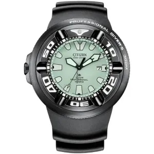 Ανδρικό ρολόι CITIZEN BJ8055-04X Promaster Eco-Drive από ανοξείδωτο ατσάλι με χακί καντράν και χακί καουτσούκ λουράκι.